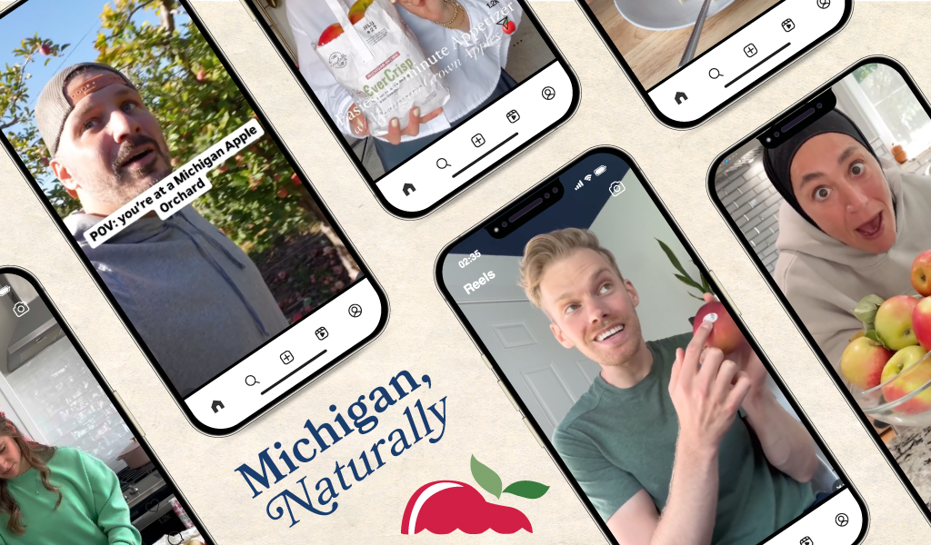 Michigan Apples Influencer Collage