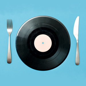 Record with Fork and Knife
